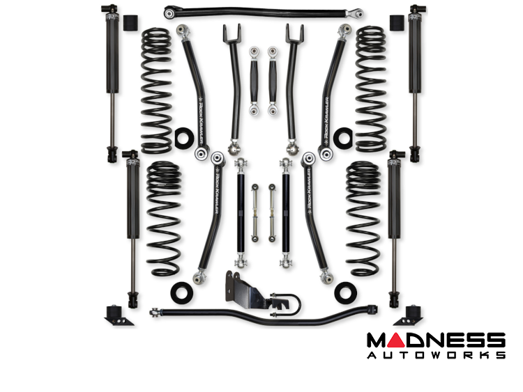 Jeep Wrangler JL Lift Kit - Rock Krawler - 4.5in X Factor (No Limits) - Stage 1 - Diesel - 2020+